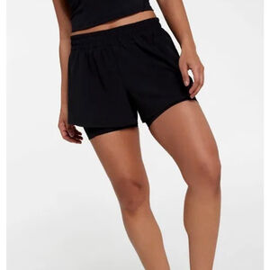Women's CALIA Black 2-in-1 Infinity Athletic Shorts S
